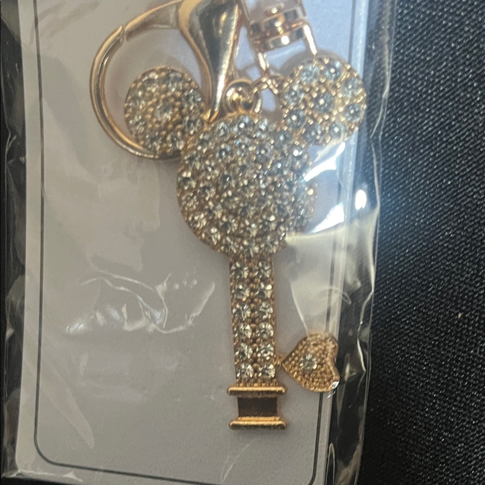 Fashion Jewelry Gold Glitter Mouse Key Holder - Picture 6 of 6